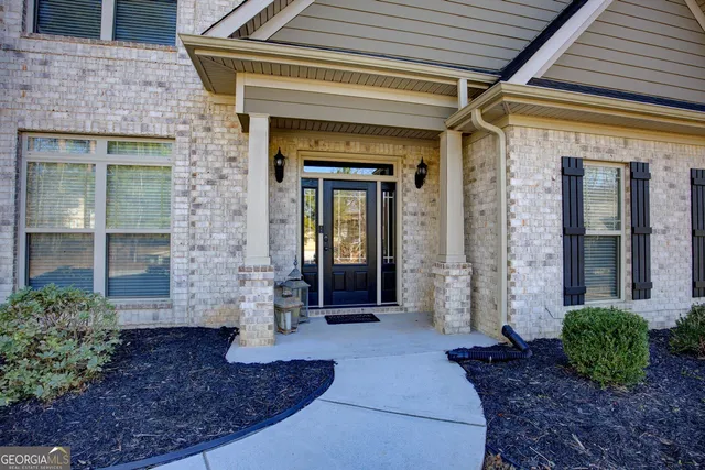 a front view of a house