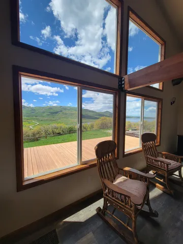 a view of a from a window