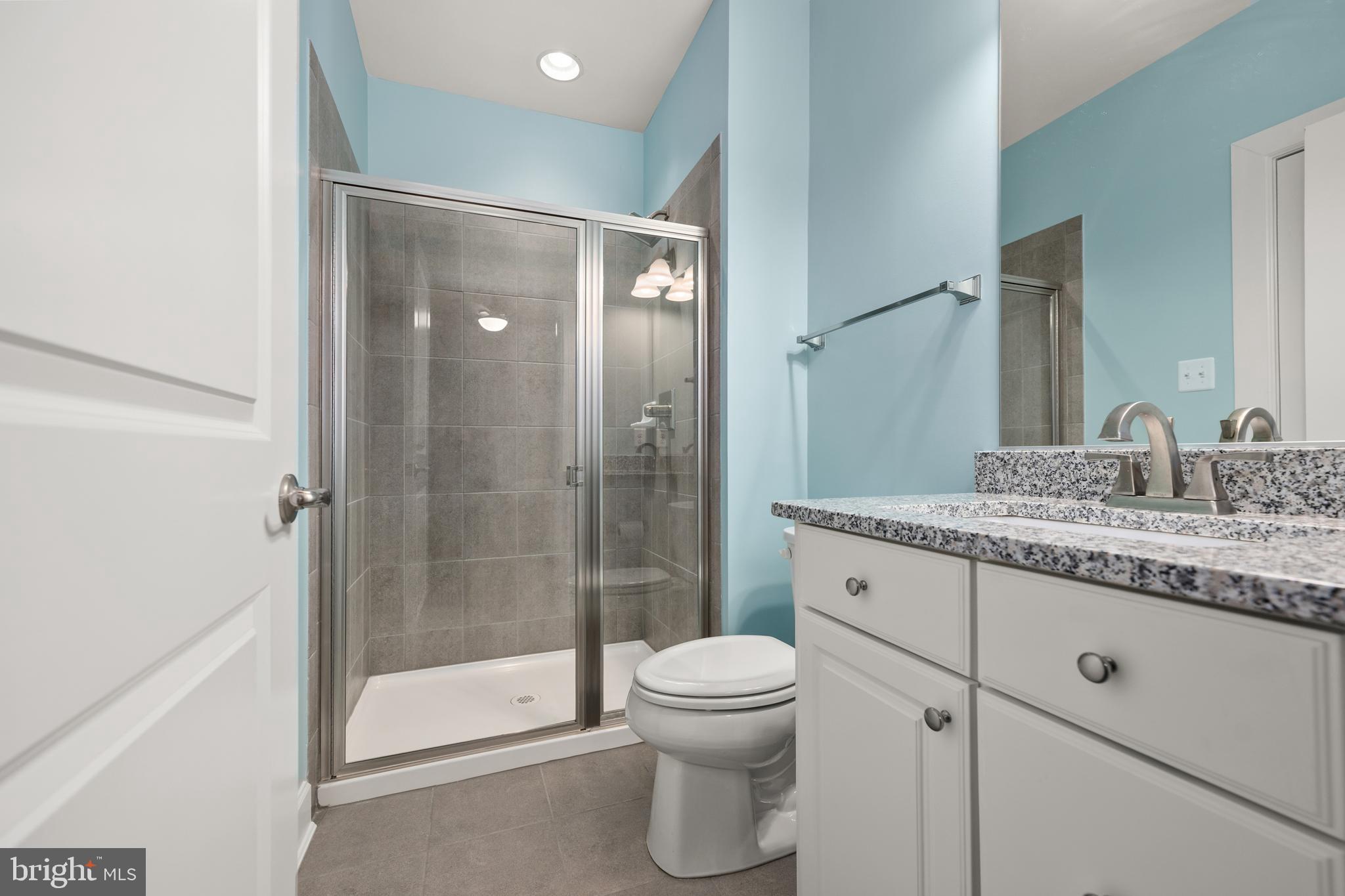 33415 Bridgehampton Lane Lewes, DE 19958 - Photo 30 of 66 a bathroom with a granite countertop sink toilet and shower