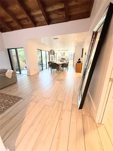 a view of dining room with furniture