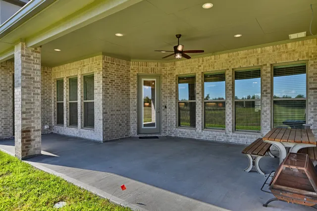 a view of outdoor space with seating area