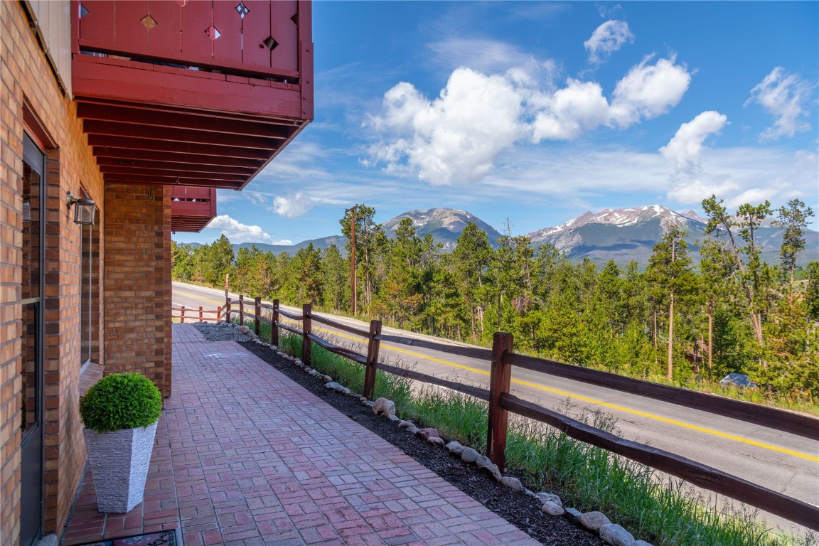 110 Evergreen Road, Unit 102 Dillon, CO 80435 - Photo 30 of 30 a view of a balcony with wooden floor