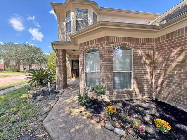 a front view of a building