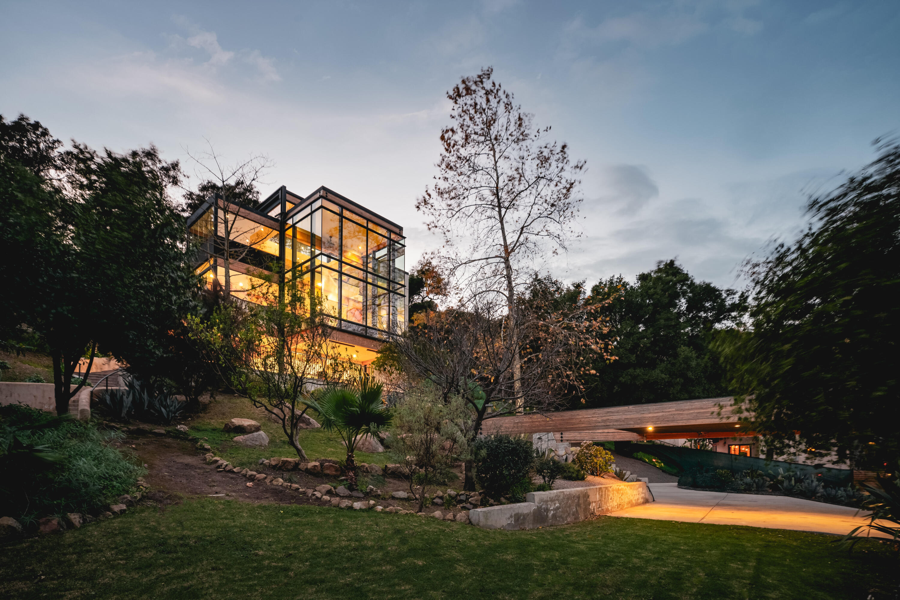 2315 Live Oak Meadows Road Malibu, CA 90265 - Photo 2 of 32 a view of a house with a yard and a garden
