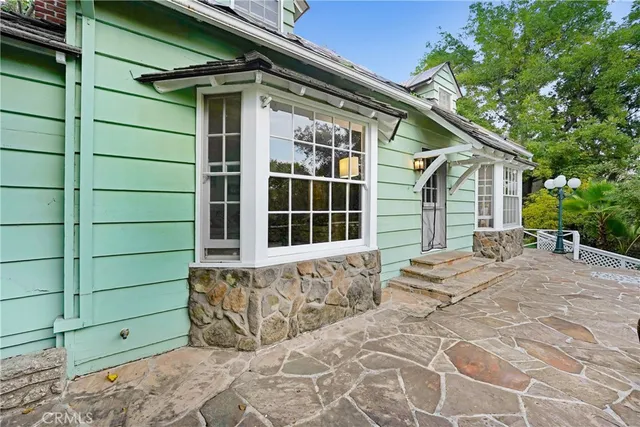 a front view of a house