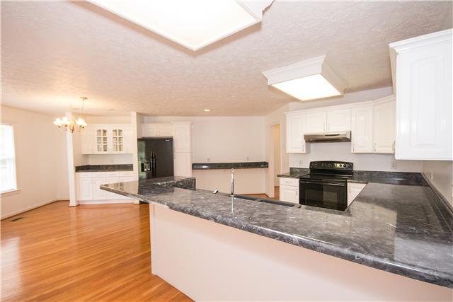 2153 Liebengood Road Goodlettsville, TN 37072 - Photo 4 of 20 A beautiful kitchen w/plenty of white cabinets & hardwood flooring. The smooth-top range, dishwasher & refrigerator all remain!