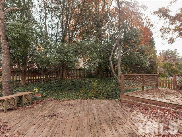 7316 Massachusetts Court Raleigh, NC 27615 - Photo 16 of 16 a view of backyard with wooden fence