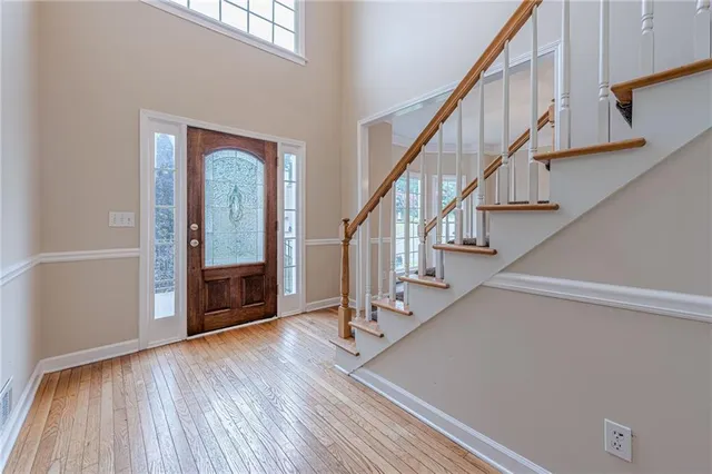 a view of an empty room