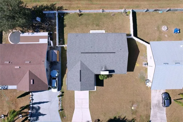 a view of a house with a backyard