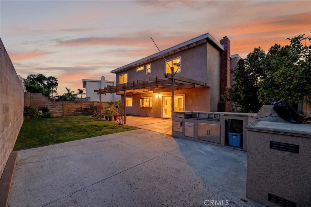 6116 East Paseo Rio Azul Anaheim, CA 92807 - Photo 50 of 54 a front view of house with yard and outdoor seating