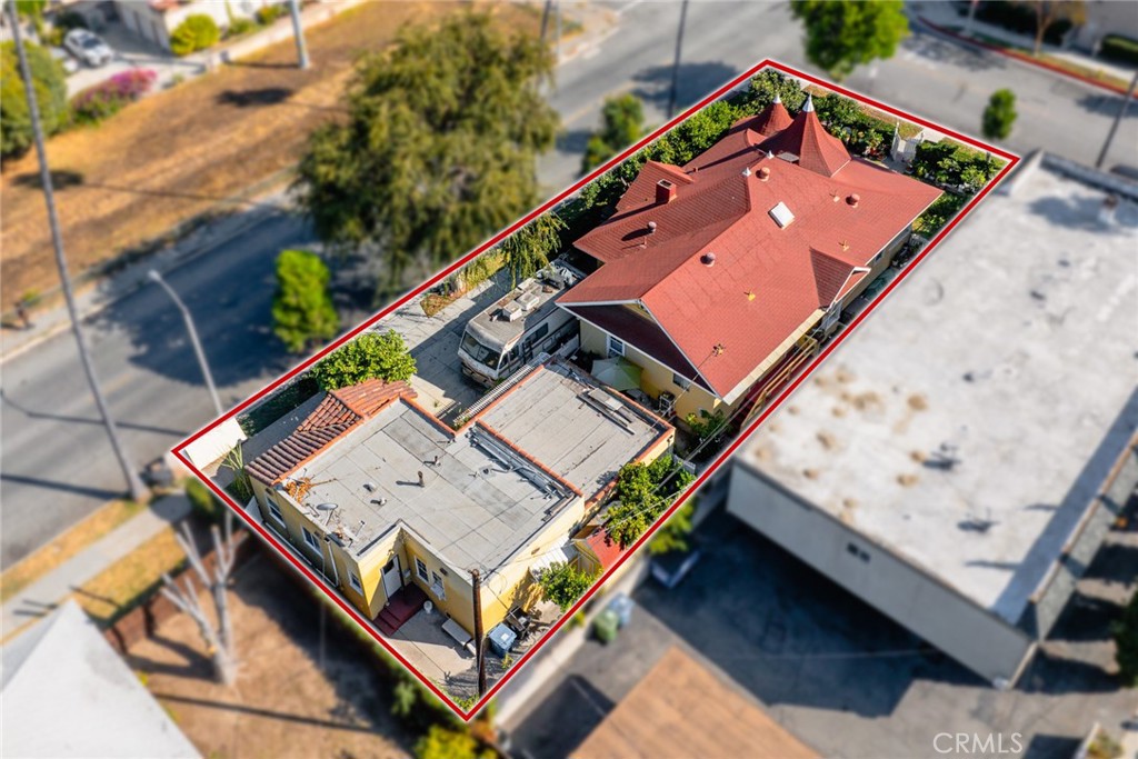 2003 Vine Street Alhambra, CA 91801 - Photo 42 of 43 an aerial view of a house with a small park