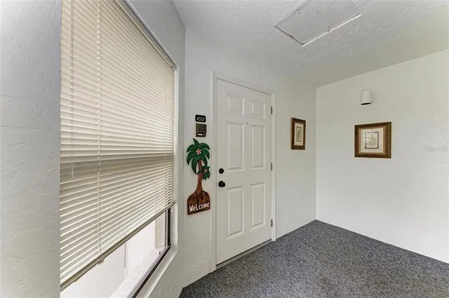 a view of a entryway in a house