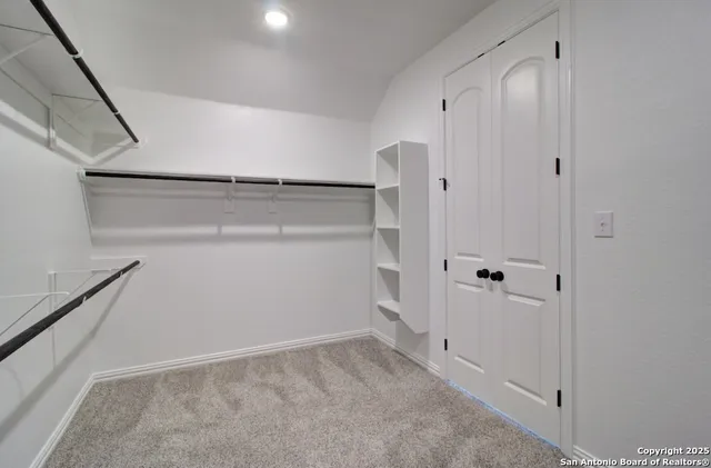 a view of closet area