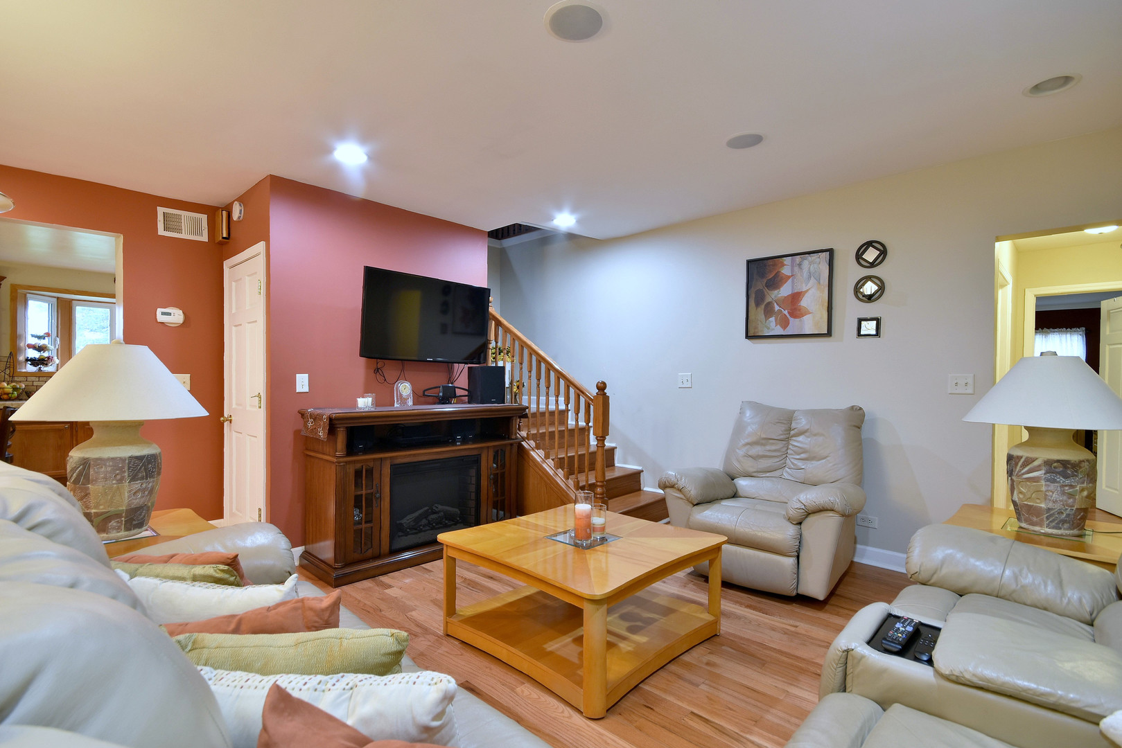 16989 East Ritchie Road Rochelle, IL 61068 - Photo 13 of 81 a living room with furniture and a flat screen tv
