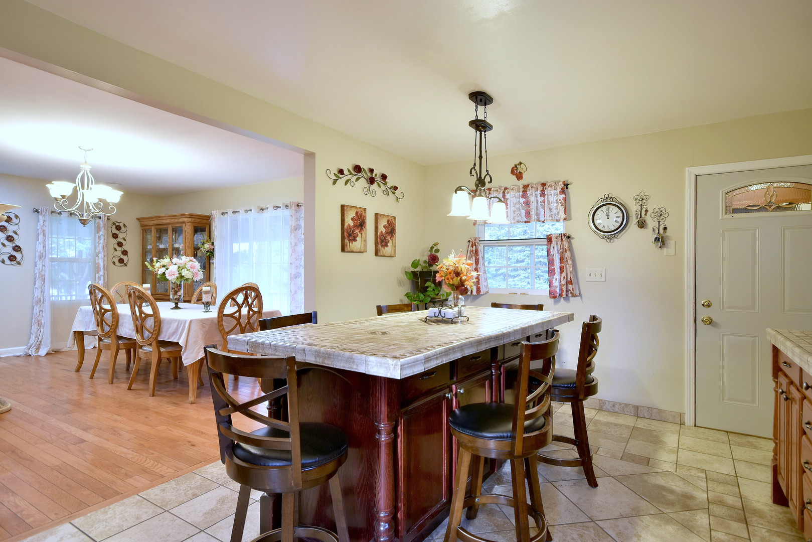 16989 East Ritchie Road Rochelle, IL 61068 - Photo 17 of 81 a view of a dining room with furniture and chandelier