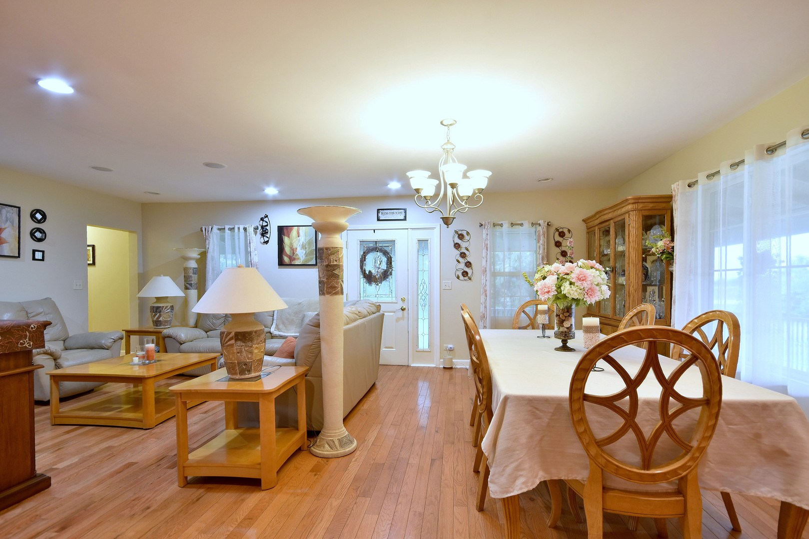 16989 East Ritchie Road Rochelle, IL 61068 - Photo 20 of 81 a view of a dining room with furniture and wooden floor