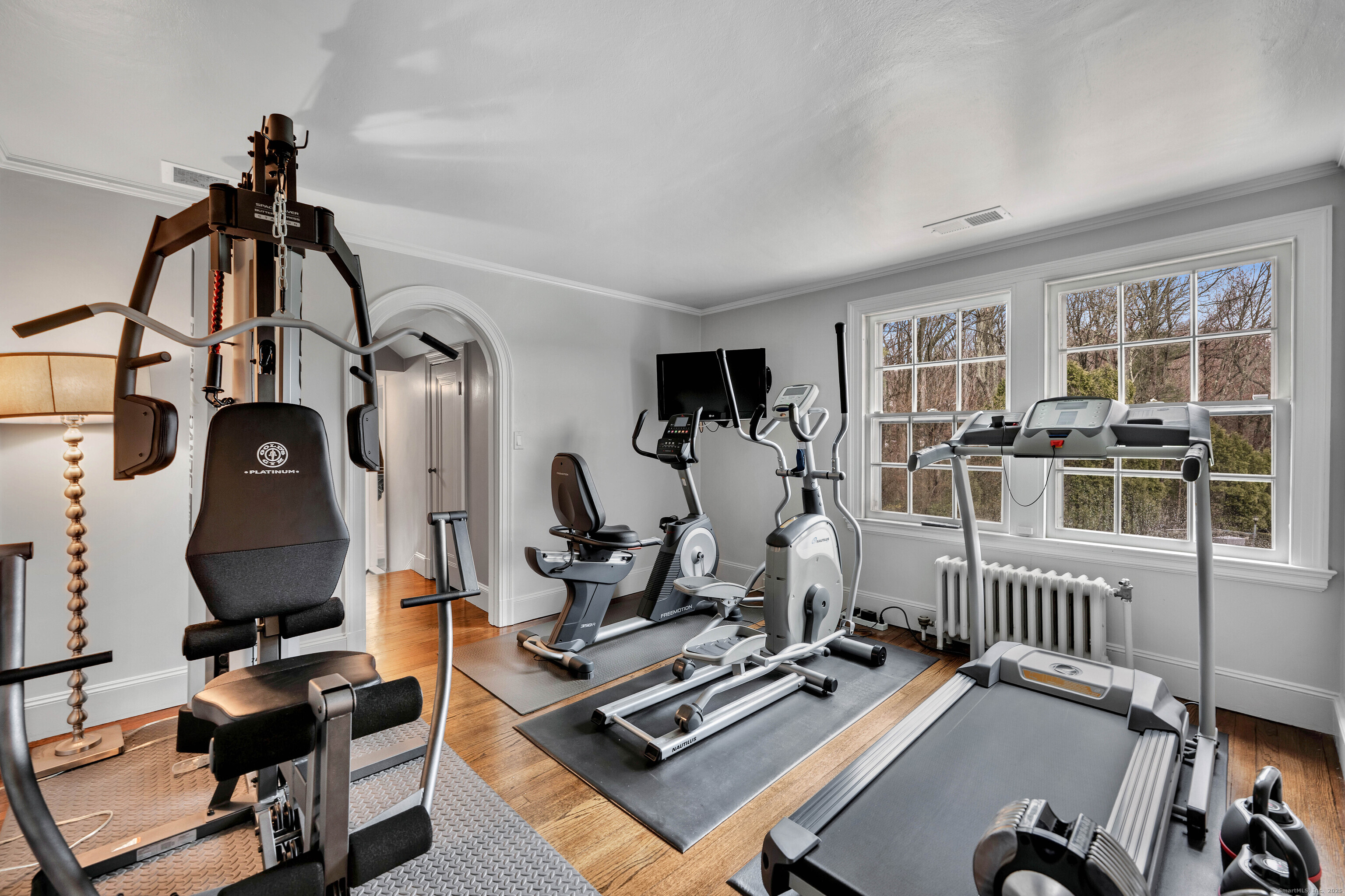 77 Eastfield Road Waterbury, CT 06708 - Photo 16 of 40 a view of a workspace with furniture and gym equipment