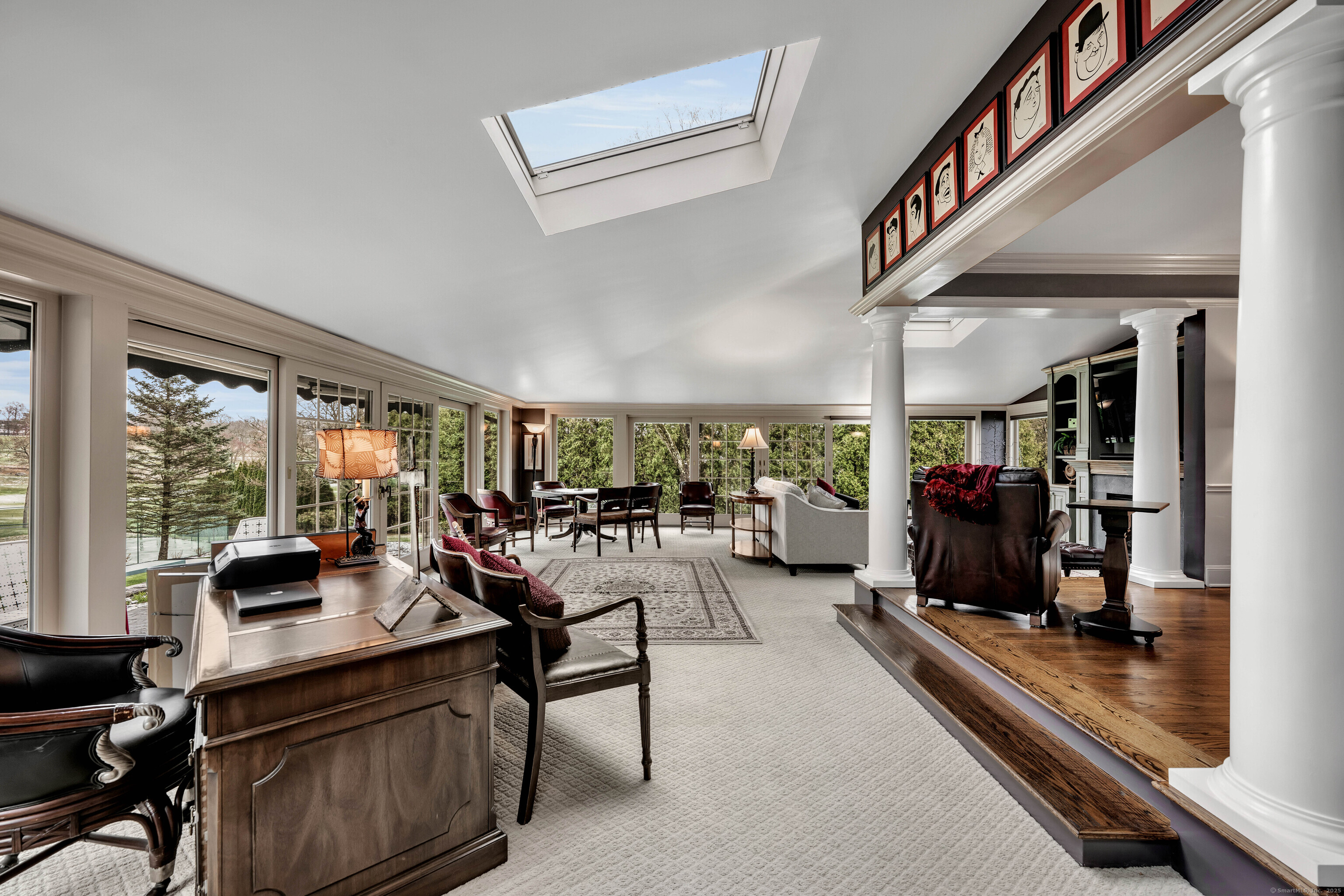 77 Eastfield Road Waterbury, CT 06708 - Photo 39 of 40 a living room with furniture fireplace and a large window
