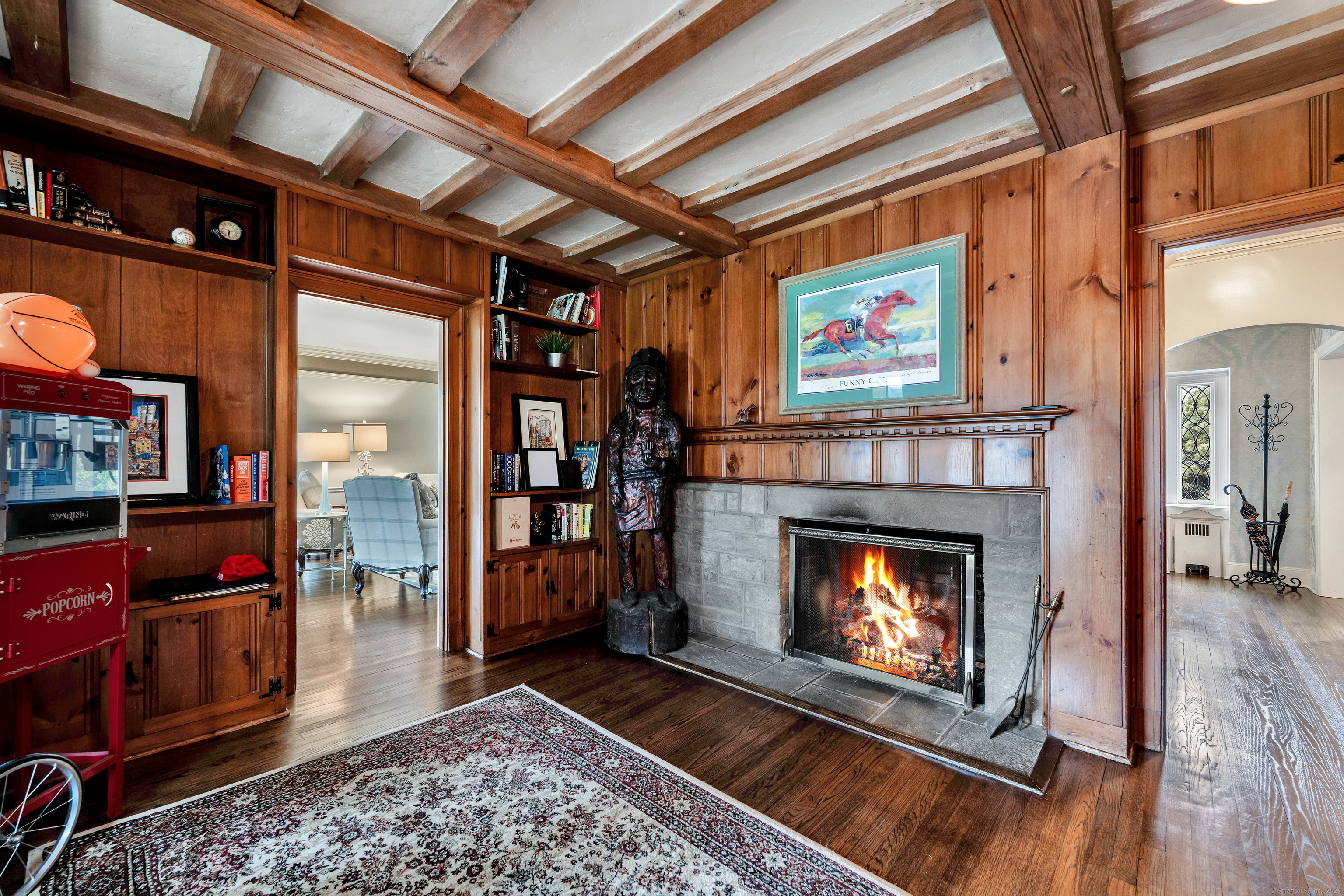 77 Eastfield Road Waterbury, CT 06708 - Photo 6 of 40 a living room with furniture and a fireplace