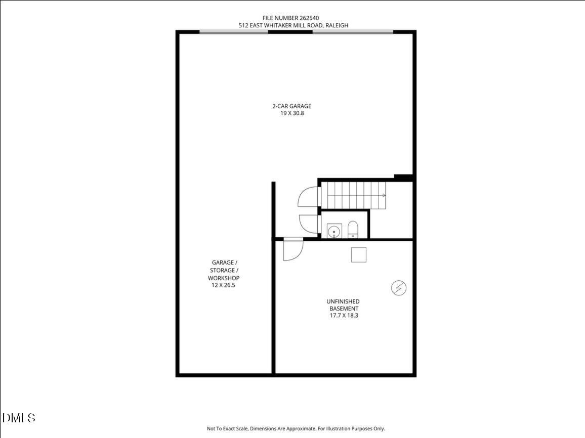 512 East Whitaker Mill Road Raleigh, NC 27608 - Photo 3 of 3 Basement