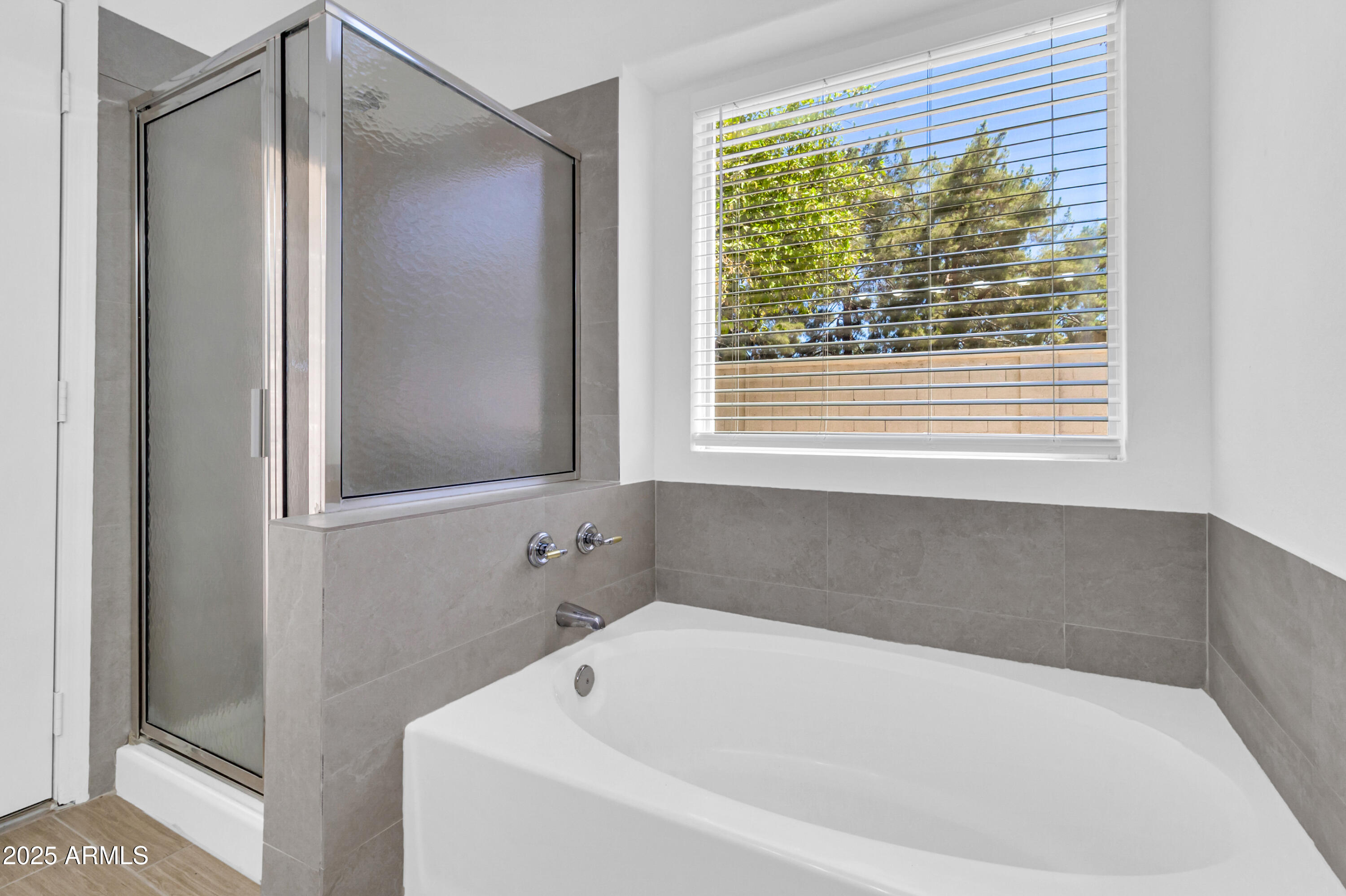 1511 West Wildhorse Court Chandler, AZ 85286 - Photo 19 of 31 a white bath tub sitting in a bathroom next to a window