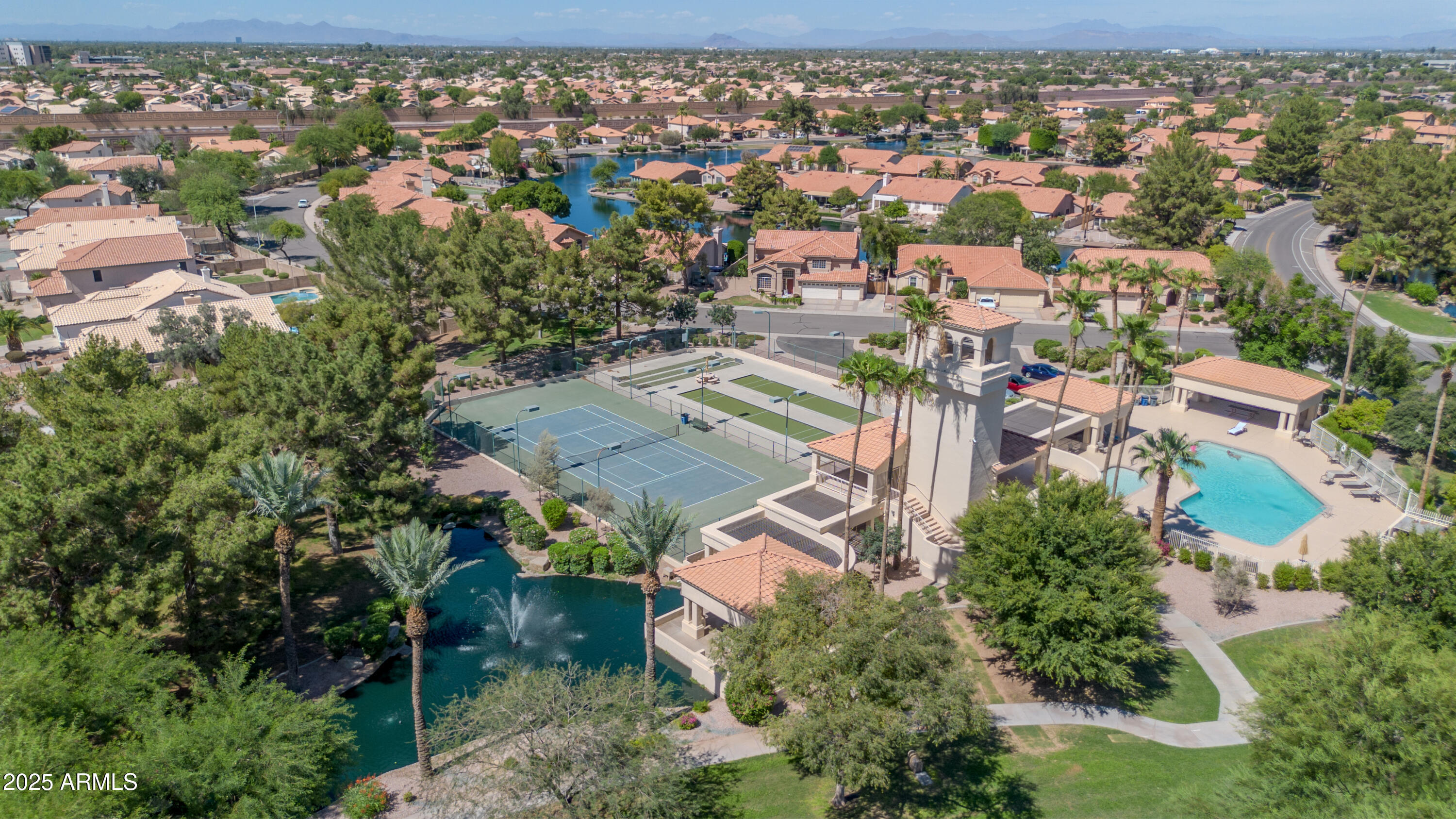 1511 West Wildhorse Court Chandler, AZ 85286 - Photo 29 of 31 an aerial view of residential house with outdoor space and trees all around