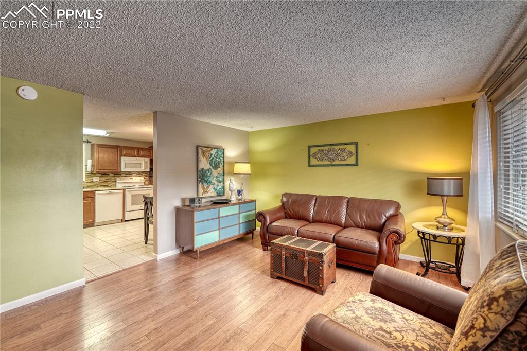 7035 Chippewa Road Colorado Springs, CO 80915 - Photo 9 of 22 a living room with furniture and kitchen view