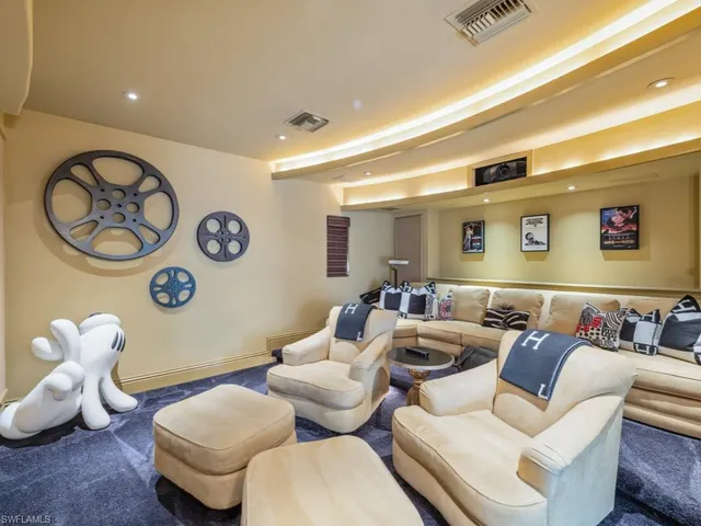 a living room with patio and a couch