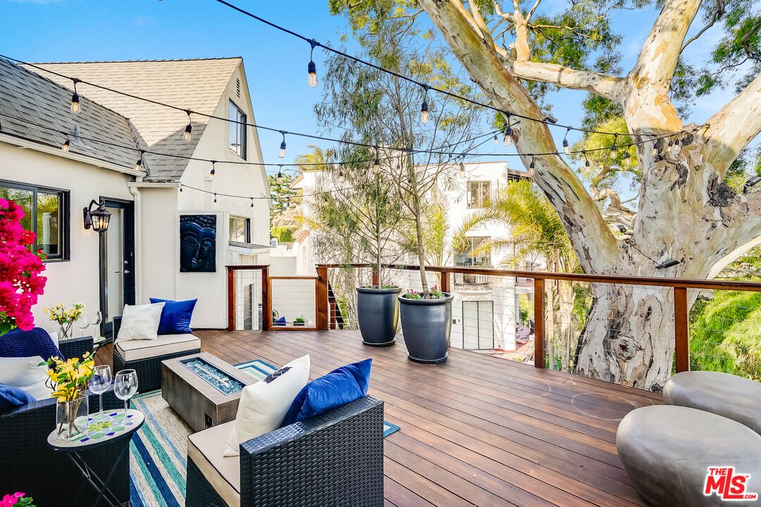 8912 Appian Way Los Angeles, CA 90046 - Photo 46 of 55 a view of yard from deck with patio