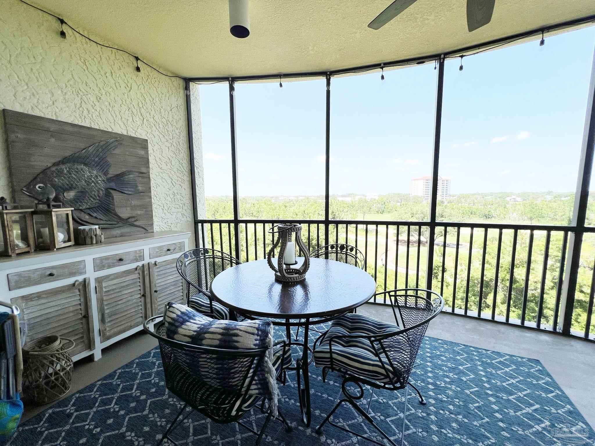 608 Lost Key Drive, Unit 404C Perdido Key, FL 32507 - Photo 18 of 28 a view of a dining room with furniture window and outside view