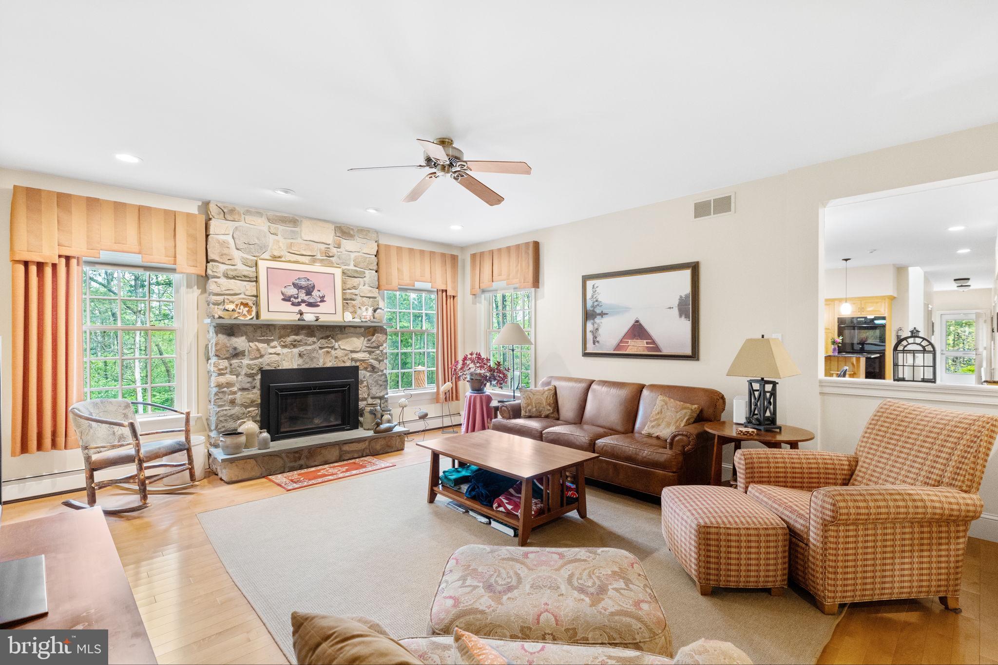 2165 Ward Road Green Lane, PA 18054 - Photo 17 of 61 Family room with propane fireplace