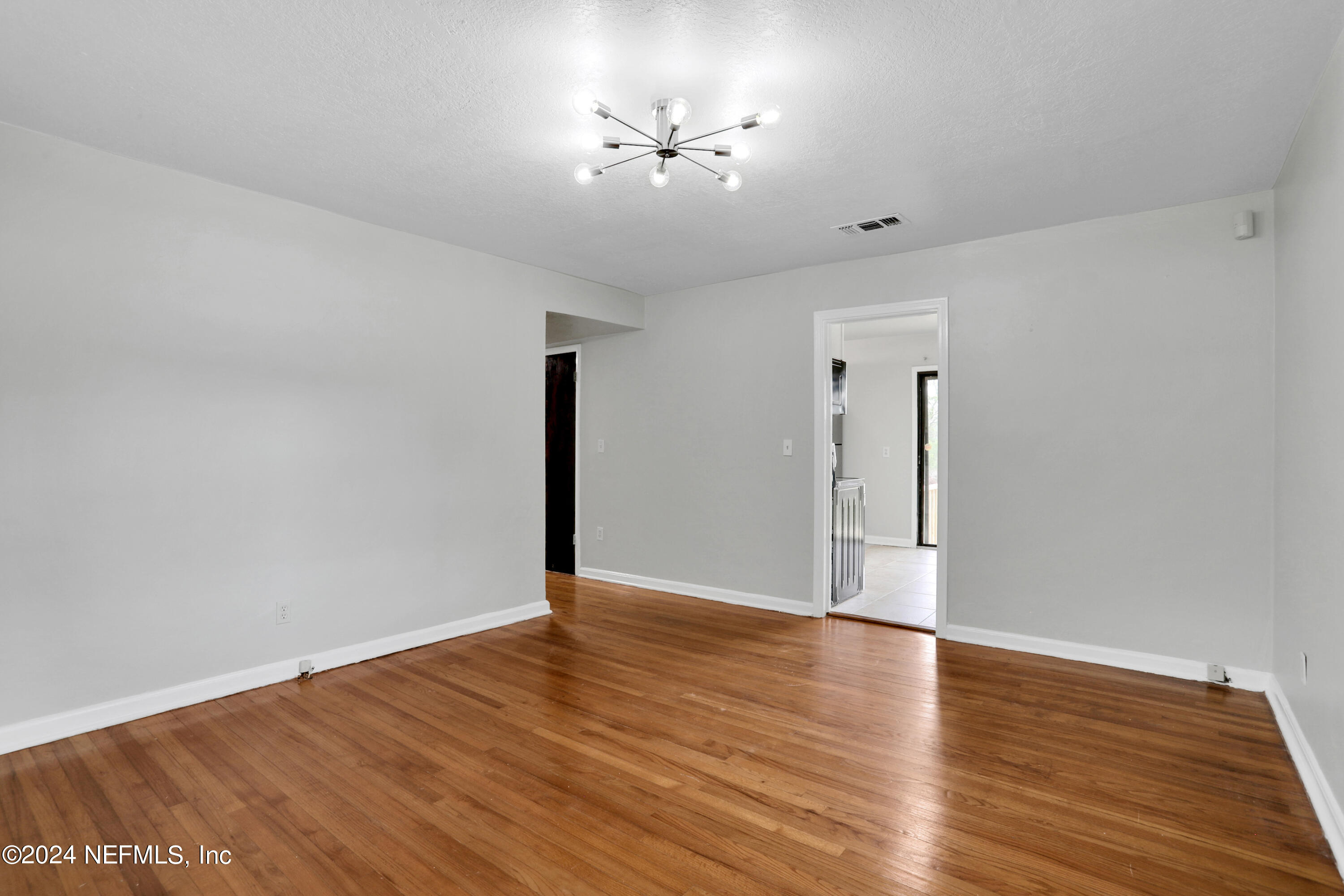 Family room into kitchen