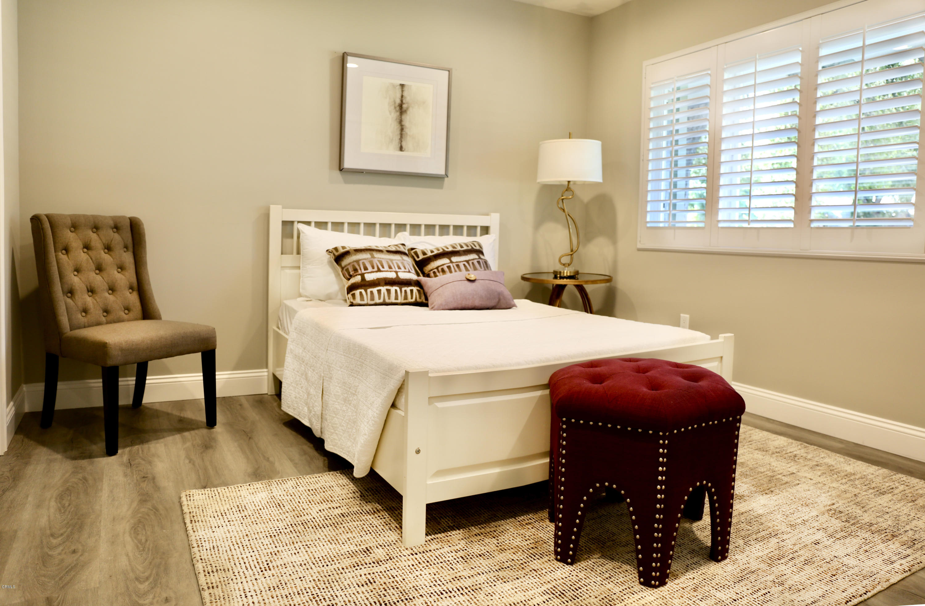 1518 Rodeo Road Arcadia, CA 91006 - Photo 15 of 30 a bedroom with a bed and wooden floor