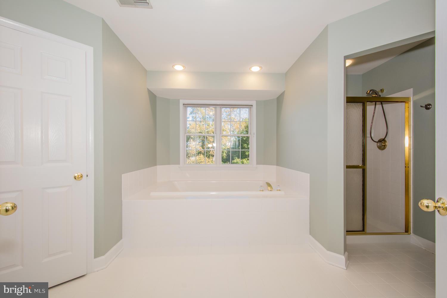 5986 Calvert Way Eldersburg, MD 21784 - Photo 25 of 40 a white bath tub sitting in a en suite bathroom