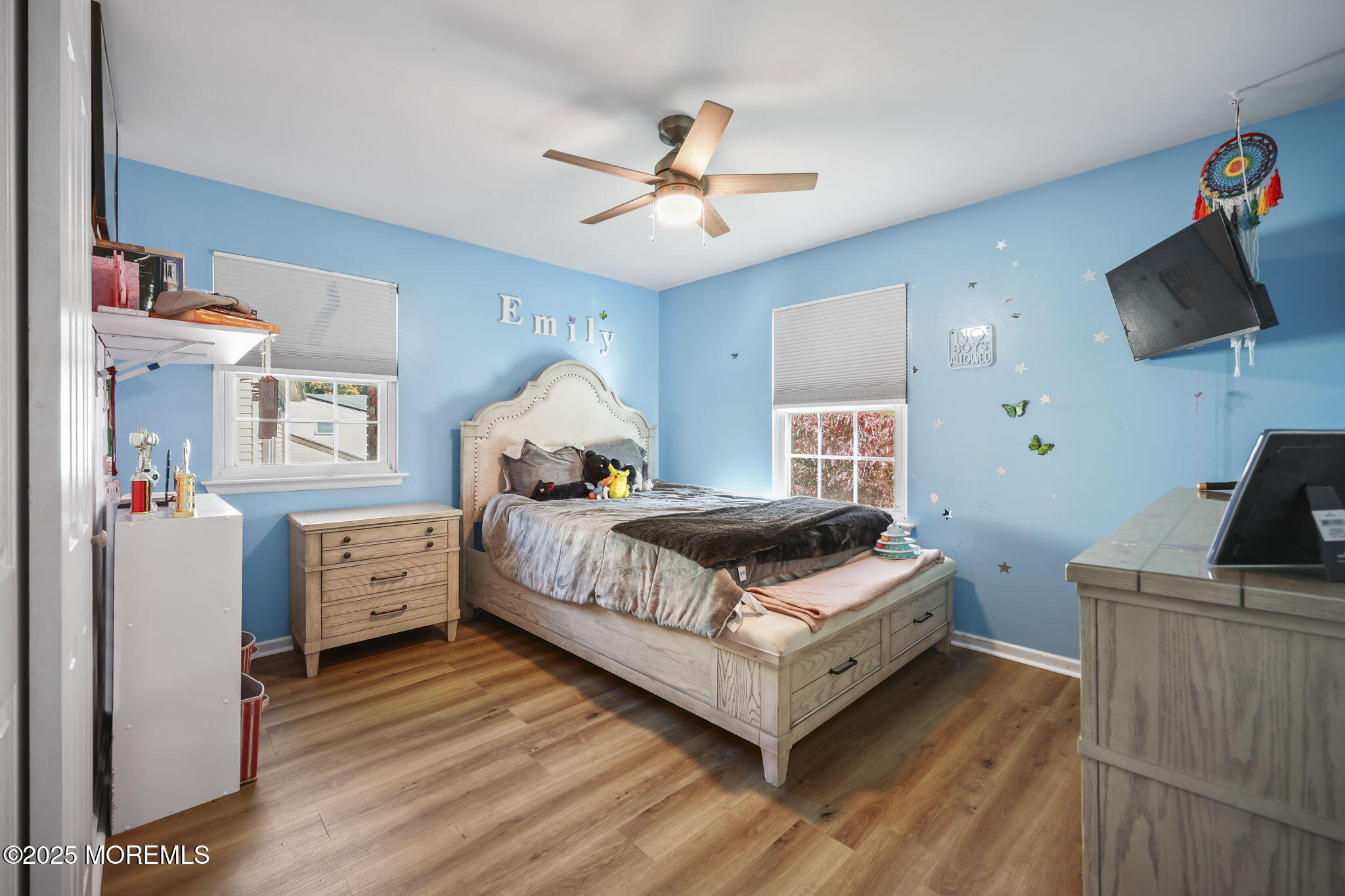 99 Glenarden Drive Howell, NJ 07731 - Photo 20 of 37 a bedroom with a bed and a flat screen tv