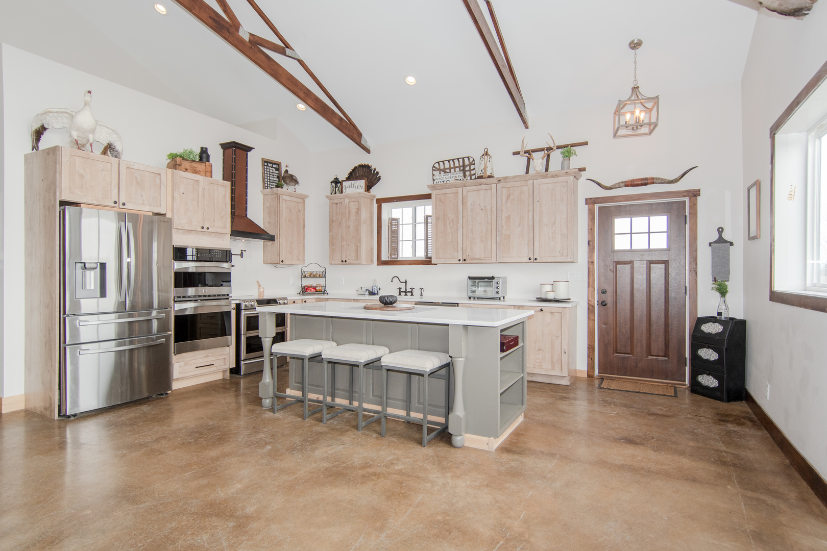 1255 West Dupont Road Morris, IL 60450 - Photo 13 of 26 a kitchen with a refrigerator and a sink