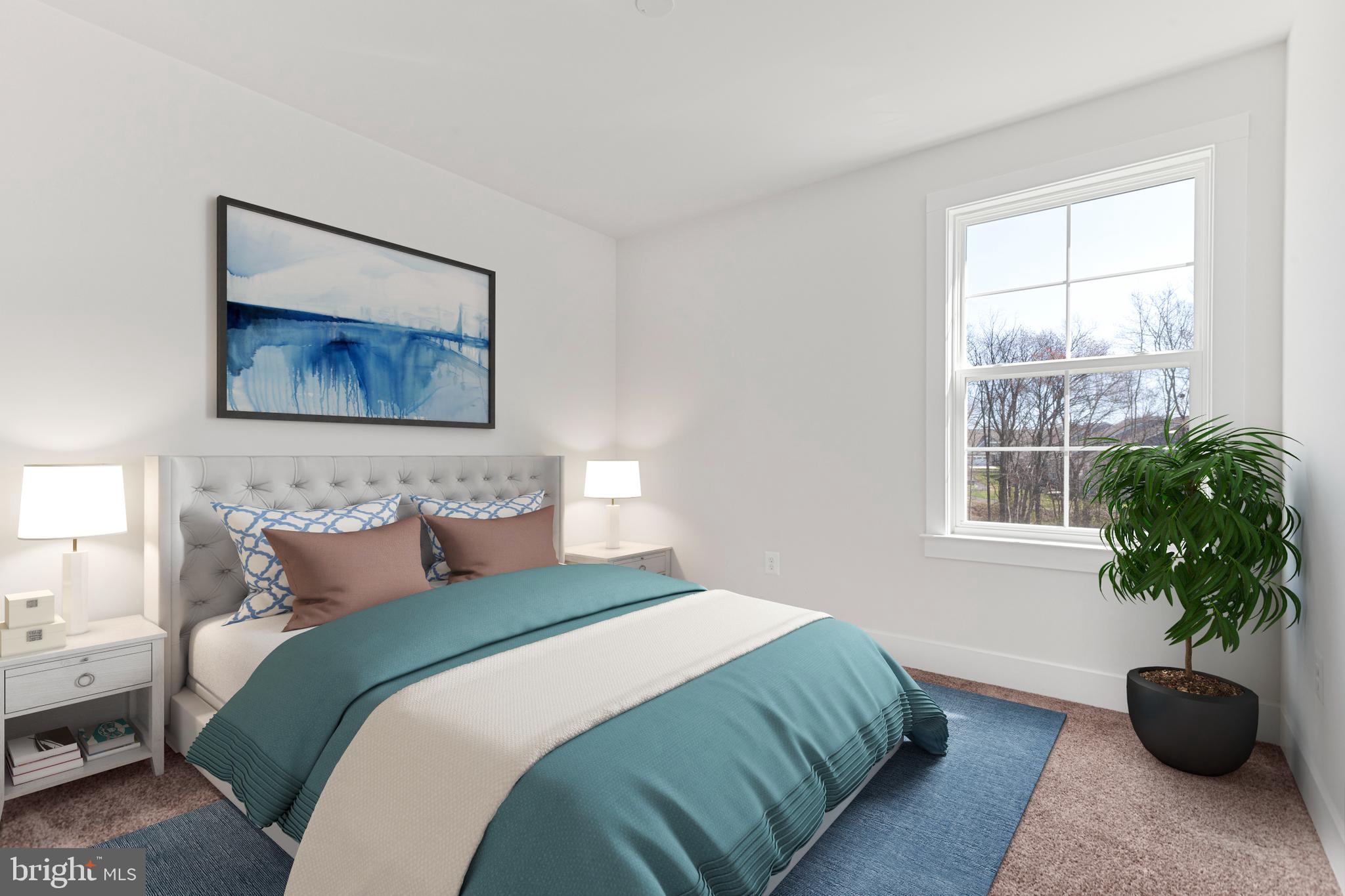 2517 Easy Street Fallston, MD 21047 - Photo 25 of 44 a bedroom with bed furniture and a potted plant