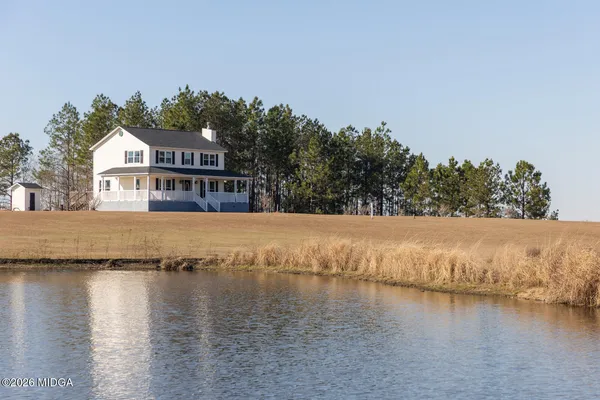 a view of a house with a patio