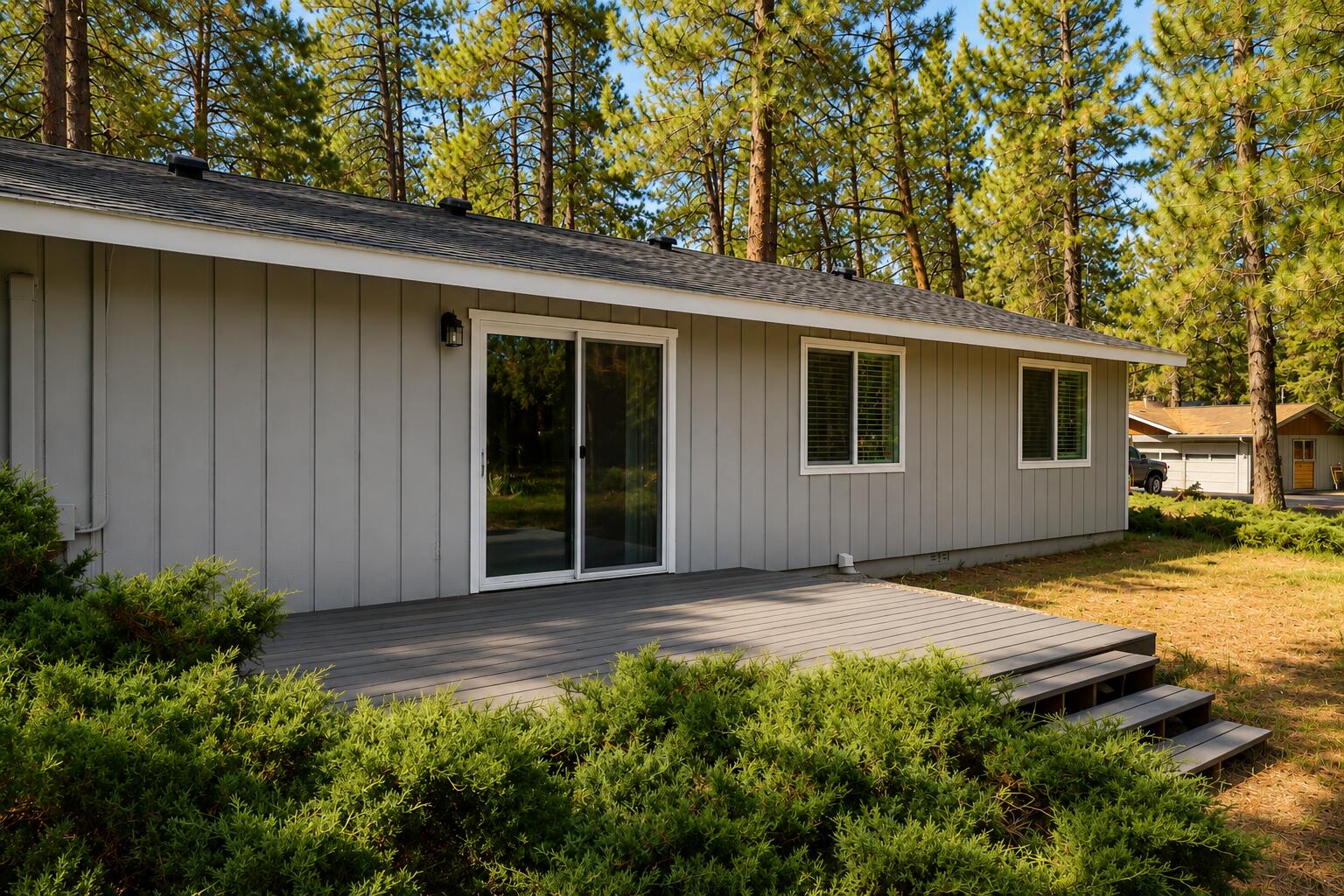 19968 Double Tree Court Bend, OR 97702 - Photo 21 of 28 a view of a backyard of the house