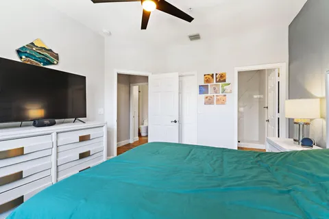 a view of living room with furniture and flat screen tv