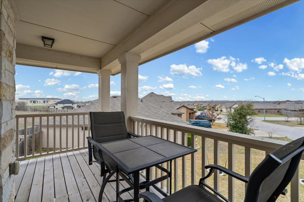 212 Plata Lane Jarrell, TX 76537 - Photo 4 of 30 Balcony with a residential view