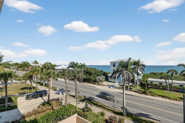 a view of an ocean and beach