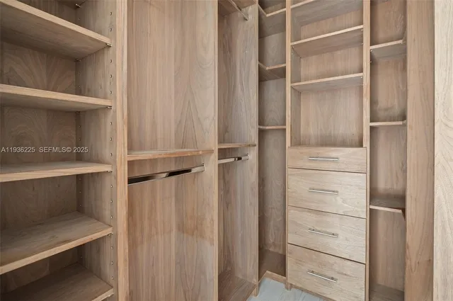 a view of walk in closet