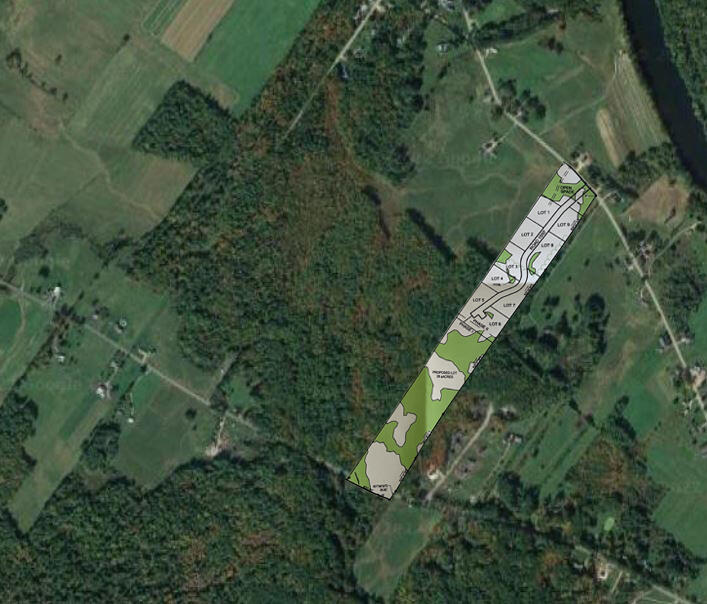 195 River Road Biddeford, ME 04005 - Photo 9 of 9 Google Aerial Shot - Survey Overlay 2