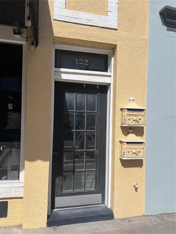 a view of front door