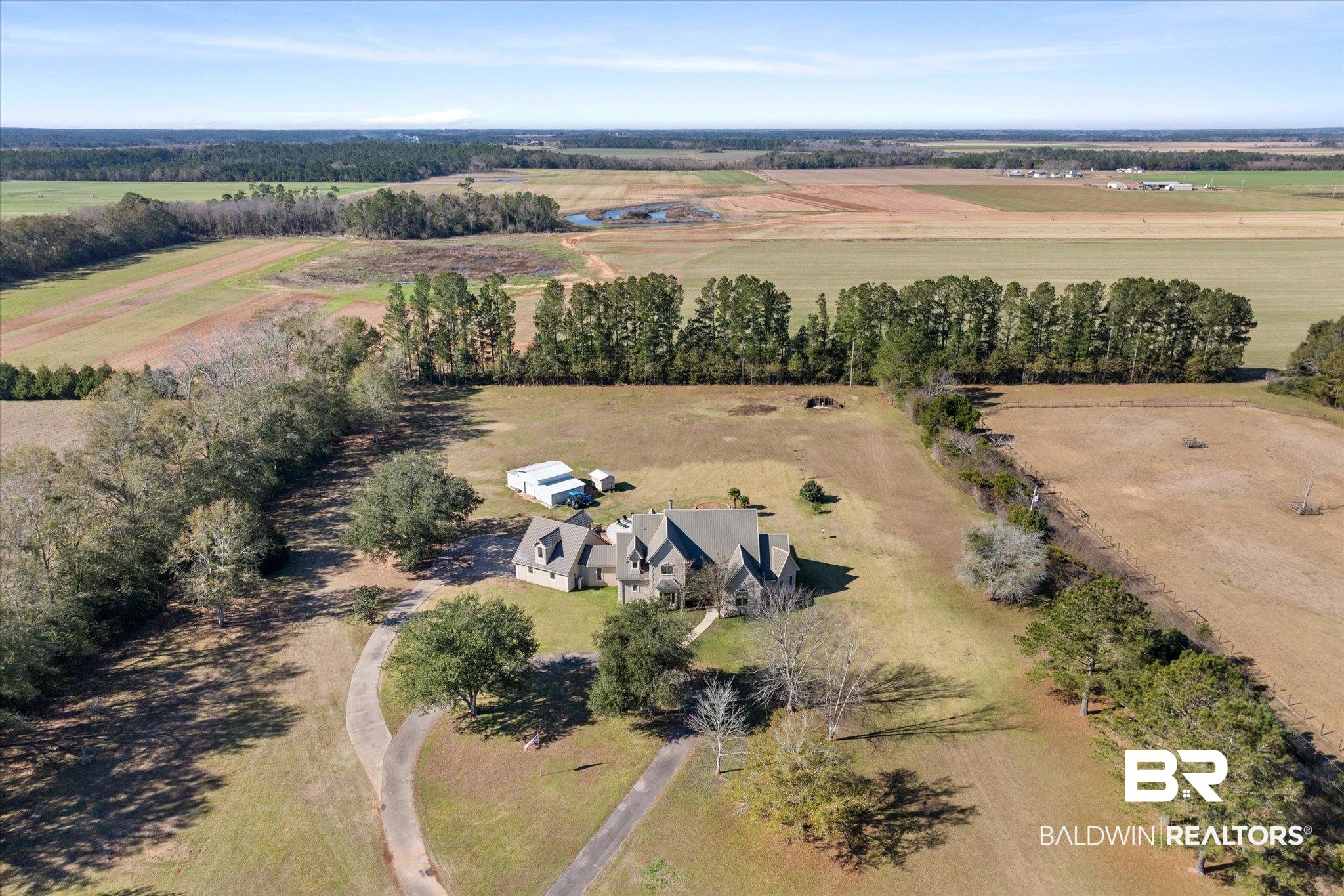 15635 County Road 83 Elberta, AL 36530 - Photo 3 of 54 Bird's eye view with a rural view