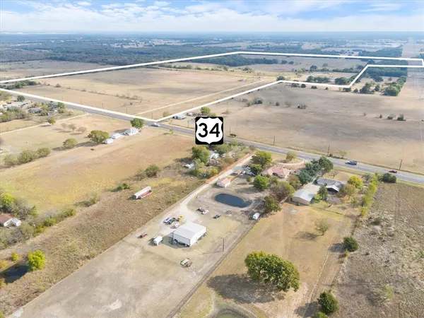 an aerial view of beach and city space