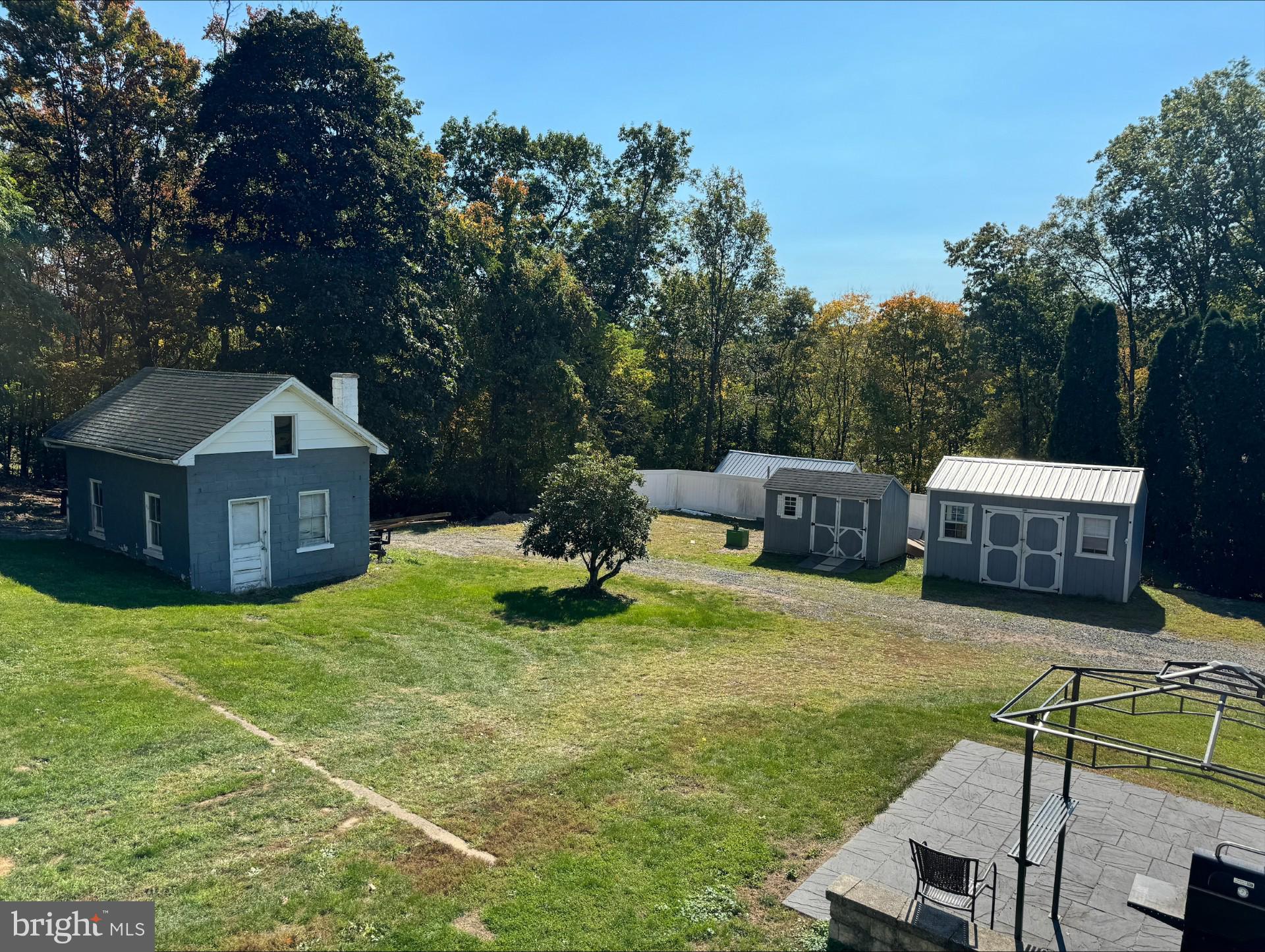 152 Stein Road Ashland, PA 17921 - Photo 31 of 40 a backyard of a house with table and chairs