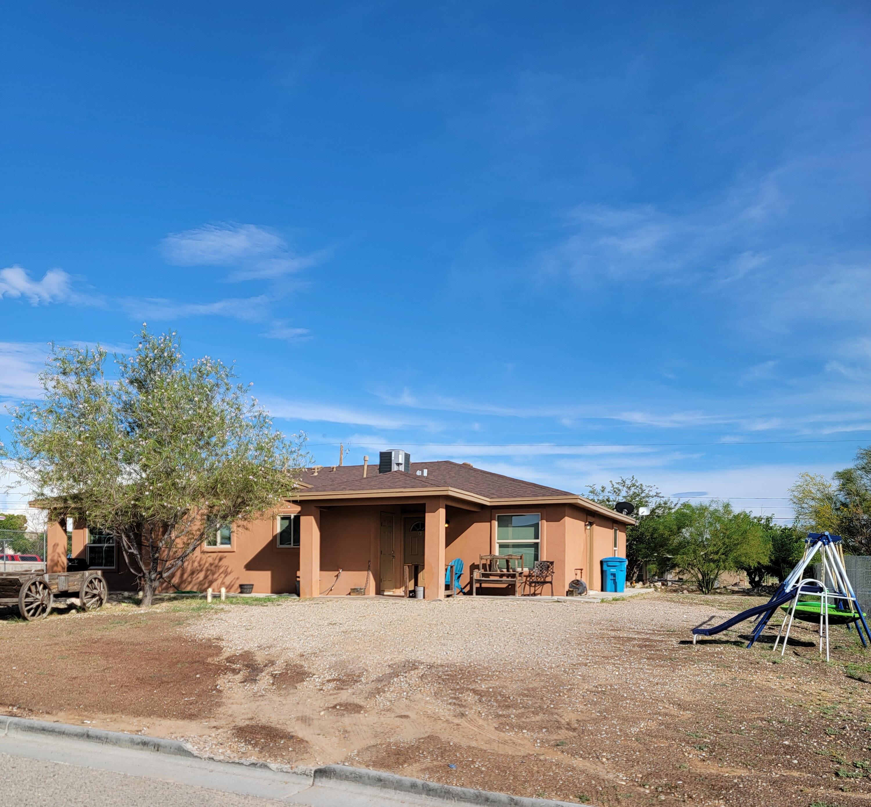 a view of a house with a outdoor space