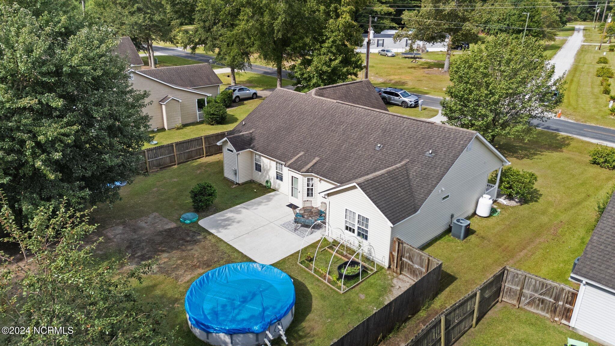 1116 Tebo Road New Bern, NC 28562 - Photo 32 of 37 aerial side view of house